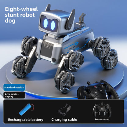 Eight-wheeled robot dog
